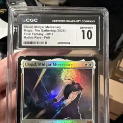 Cloud, Midgar Mercenary Final Fantasy Foil CGC Gem Mint 10 💎 - Image 4
