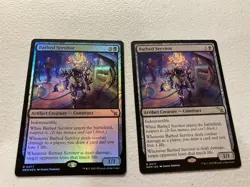 2 x mtg Barbed Servitor, 1 is foil, Murders at Karlov Manor, unplayed - Image 1