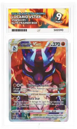 🦝 Pokemon TCG – Lucario VSTAR – SWSH291 – Black Star Promo 2023 - ACE 9 (MINT) - Image 1