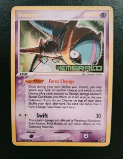 Pokemon Deoxys,#2/106, ex Emerald Series, Reverse Holo, Stamped, NM. - Image 1