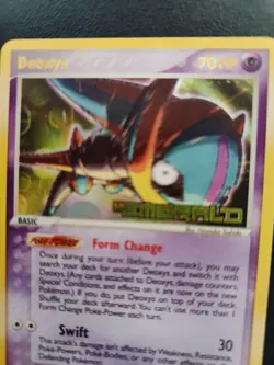 Pokemon Deoxys,#2/106, ex Emerald Series, Reverse Holo, Stamped, NM. - Image 2