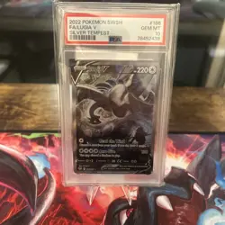 2022 Pokemon SWSH FA/Lugia V Silver Tempest PSA 10 - Image 1