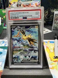 Zapdos ex 202/165 Sv: Scarlet & Violet 151 Holo Pokemon TCG PSA 9 - Image 2