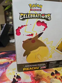 Pokemon TCG Celebrations Premium Figure Collection Pikachu VMAX Box - Image 3