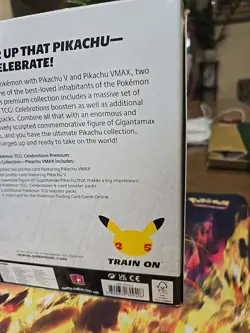 Pokemon TCG Celebrations Premium Figure Collection Pikachu VMAX Box - Image 4