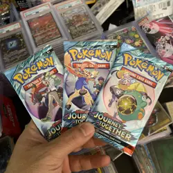 Pokemon TCG: Scarlet & Violet Journey Together 3x Factory Sealed Booster Pack - Image 1