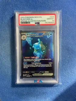2023 POKEMON MEW EN-151 SPECIAL ILLUSTRATION RARE #200 BLASTOISE EX PSA 10 - Image 1