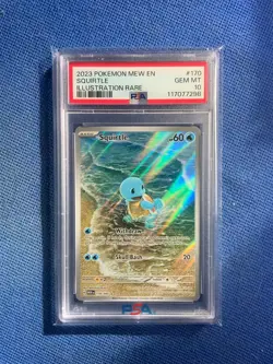 2023 POKEMON MEW EN-151 ILLUSTRATION RARE #170 SQUIRTLE PSA 10 - Image 1
