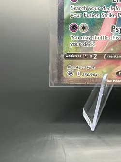 Pokemon TCG Mew V 250/264 Full Art Ultra Rare Fusion Strike - Image 5