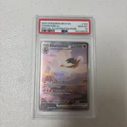 2023 POKEMON MEW EN-151 SPECIAL ILLUSTRATION RARE #199 CHARIZARD EX PSA 10 - Image 1