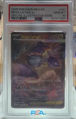 Pokemon Mega Evolutions 2025#181/132 Mega Latias EX Sir Psa 10 - Image 1