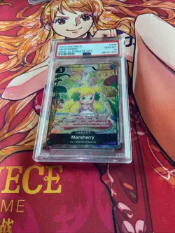 2023 One Piece OP05-088 Mansherry Alt Art English PSA 10 Gem Mint Sowsow - Image 1
