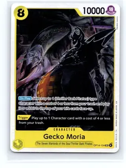 One Piece TCG English OP14-104 Gecko Moria SR Foil - Image 1