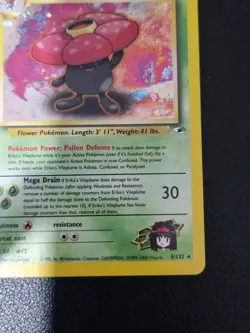Erika's Vileplume 5/132 Gym Heroes Holo Rare Pokemon Card Vintage WOTC TCG - Image 4