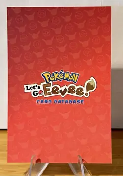 Shiny Eevee Poncho Cracked Ice Pokemon Let's Go Eevee Card Database NM TCG - Image 2