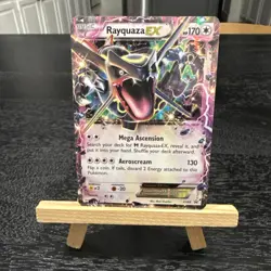 Pokemon - TCG Rayquaza EX XY69 Shiny Black Star Promo Holo Rare Card - Image 1