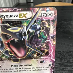 Pokemon - TCG Rayquaza EX XY69 Shiny Black Star Promo Holo Rare Card - Image 3