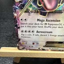 Pokemon - TCG Rayquaza EX XY69 Shiny Black Star Promo Holo Rare Card - Image 5