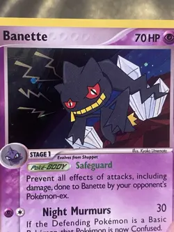 2006 Pokemon Card Banette 1/100 Reverse Holo Rare Black Star Foil Anime TCG CCG - Image 3