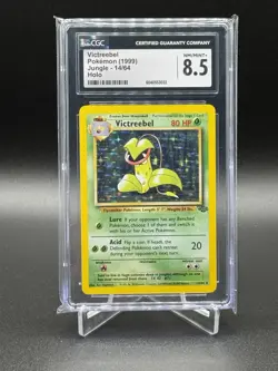 CGC 8.5 Victreebel 1999 Jungle 14/64 Holo Pokemon Card - Image 1