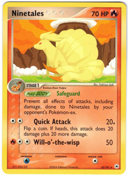 Ninetales 22/101 EX Hidden Legends Regular Rare Pokemon Card - Image 1