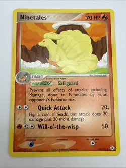 Ninetales 22/101 EX Hidden Legends Regular Rare Pokemon Card - Image 3