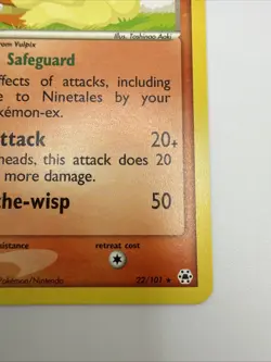Ninetales 22/101 EX Hidden Legends Regular Rare Pokemon Card - Image 5