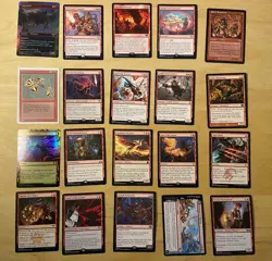 Magic The Gathering Lot Of 20 Red Cards Including Rares and Mythics NM - Image 1