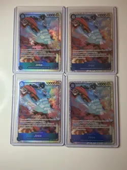 Jinbe OP14-049 Azure Sea’s Seven 4 Foil Card Play Set Lot One Piece - Image 1