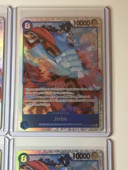 Jinbe OP14-049 Azure Sea’s Seven 4 Foil Card Play Set Lot One Piece - Image 3