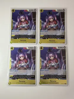 Perona OP14-111 Azure Sea’s Seven 4 Foil Card Play Set Lot One Piece - Image 1