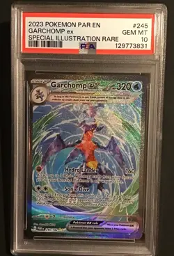 Pokemon TCG Garchomp EX Special Illustration Rare Card 245/182 PSA 10 Gem Mint - Image 1