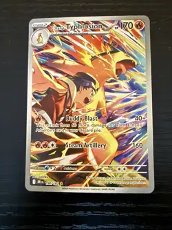 Pokemon TCG Ethan's Typhlosion Destined Rivals Illustration Rare Card 190/182 - Image 1