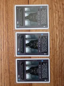 1995 Darth Vader VINTAGE Star Wars CCG Decipher Cards. Lot Of 3. - Image 1