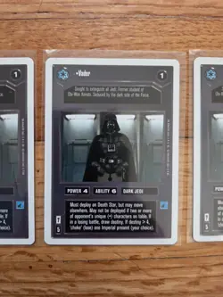1995 Darth Vader VINTAGE Star Wars CCG Decipher Cards. Lot Of 3. - Image 3