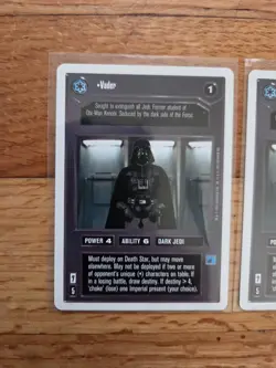 1995 Darth Vader VINTAGE Star Wars CCG Decipher Cards. Lot Of 3. - Image 4