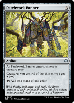 Patchwork Banner #247 | Near Mint FOIL | BLB BloomBurrow Magic MTG - Image 1