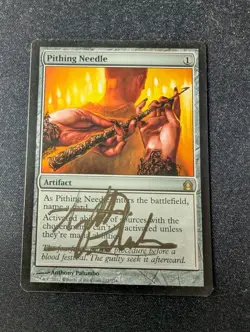 1x Pithing Needle Signed Return to Ravnica LP MTG - Image 1