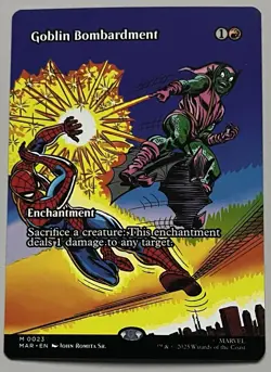 MTG Marvel Universe Goblin Bombardment Enchantment MYTHIC REGULAR #0023 - Image 1