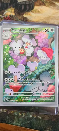 Pokemon 2023 Maushold 226/193 Paldea Evolved Illustration Rare Full Art Holo - Image 1