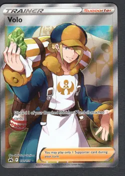 Pokemon Volo (Full Art) Holo Crown Zenith #151/159 NM - Image 1