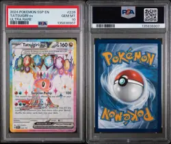 2024 POKEMON SSP EN-SURGING SPARKS ULTRA RARE #226 TATSUGIRI EX PSA 10 - Image 3