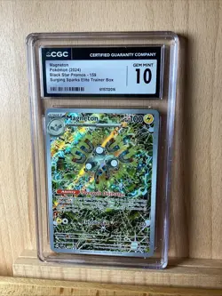 Magneton #159 - 2024 Surging Sparks ETB Pokemon Center Stamp Promo - CGC 10 - Image 1