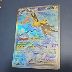 Pokemon Zapdos EX Full Art Holo 202/165 Ancient Bird 200 HP - Image 1