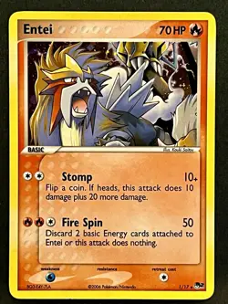 Entei 1/17 Pop Series 2 Holo Rare Pokemon TCG Vintage - Image 1