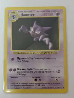 1999 Pokemon TCG Game HAUNTER Base Set 1999 #29 BGS 8 + Bonus HAUNTER - Image 2