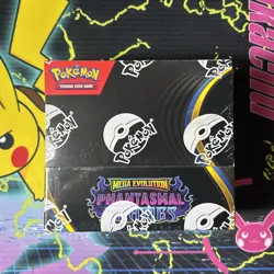 Pokemon Mega Evolution Phantasmal Flames Booster Box TCG Sealed (Dented Corner) - Image 1