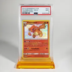 PSA 9 MINT POKEMON SUN & MOON HIDDEN FATES SHINY CHARMELEON HOLO #SV7 - Image 1