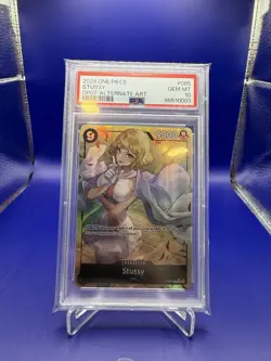 One Piece TCG Stussy OP07-085 Alt Art 500 Years in the Future English - PSA 10 - Image 1