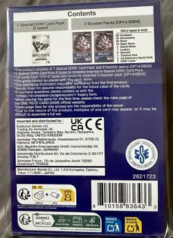 The Azure Sea's Seven Volume 9 [DP-09] One Piece Bandai Double Pack Box - Image 3